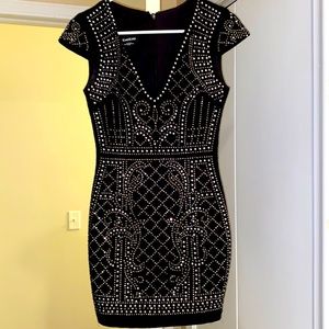 Bebe studded/sparkle dress